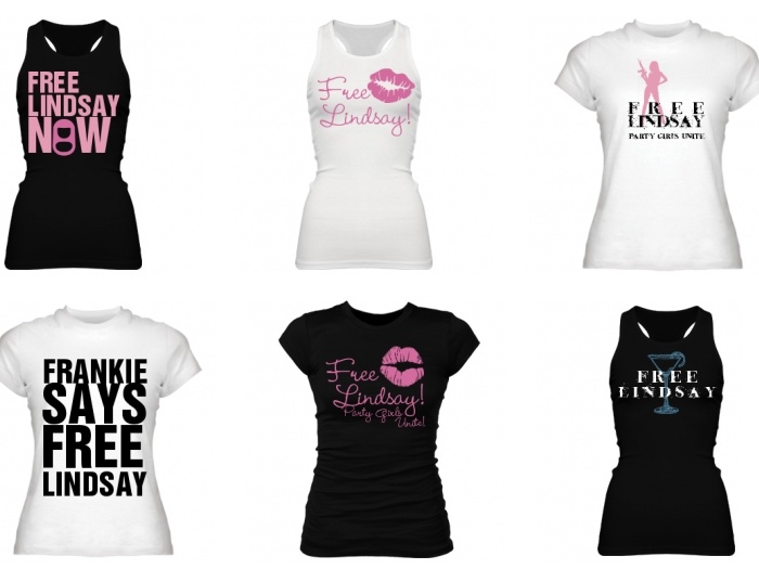Camisetas Para Liberdade De Lindsay Lohan