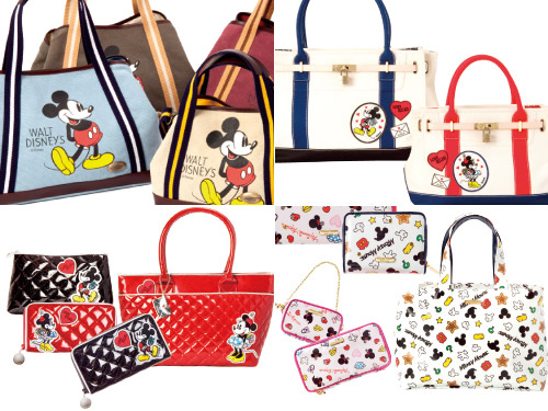 Coleção De Bolsas Da Disney Mickey E Minnie