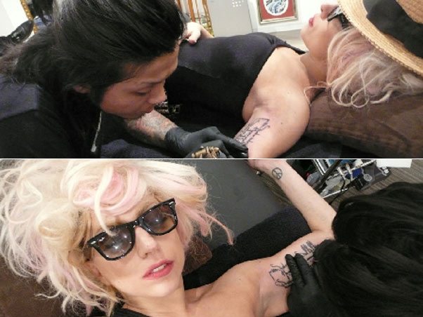 Tatuagem De Lady Gaga – Fotos