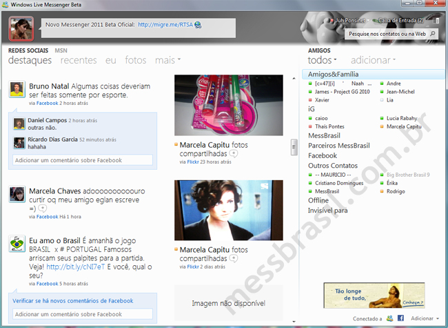 MSN 2011 Baixar e Fazer Download Beta MSN Grátis