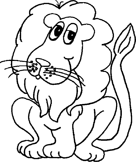 Desenhos de Leões Para Colorir