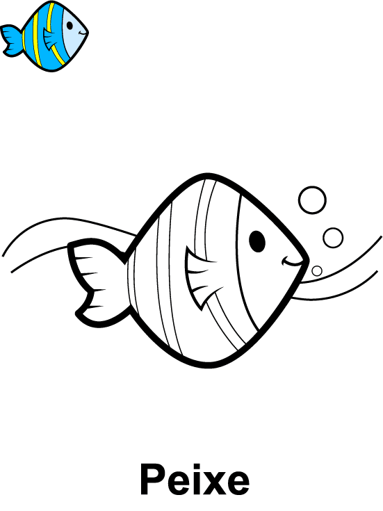 Desenhos de Peixes Para Colorir Online