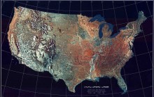 Mapa Territorial dos Estados Unidos