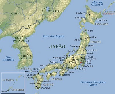 Mapa Territorial do Japão