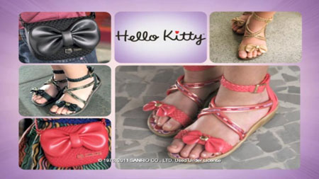 Nova Sandália Hello Kitty Verão 2012- Cores,Modelos,Tendências