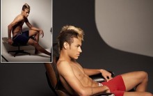 Jogador Neymar em Campanha publicitária de Cueca- Fotos