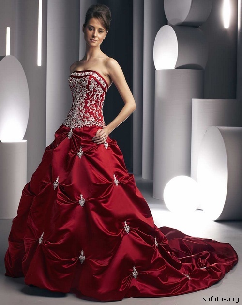 Vestidos de Noivas Vermelhos 2023- Modelos e Fotos