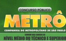 Concurso Metrô São Paulo 2023- Inscrição, Vagas, Edital e Data da Prova