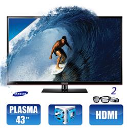 TV de Plasma “43” Samsung Série 4 3D Com Conversor Digital – Preço, Onde Comprar