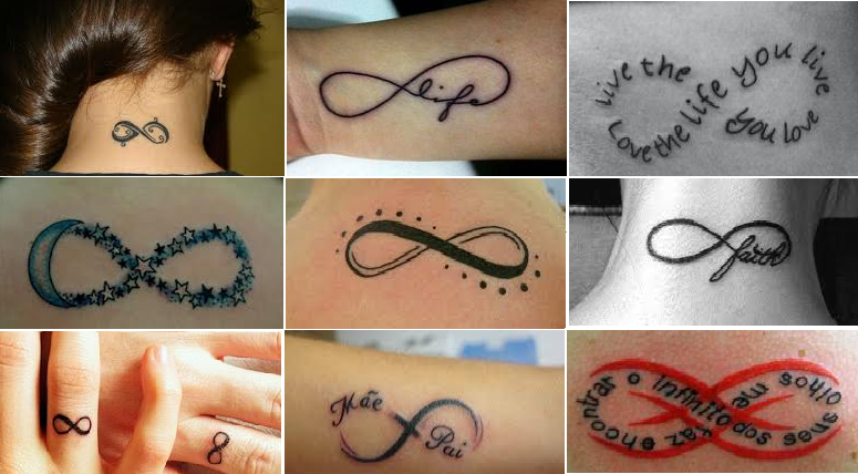 modelos de tatuagem do infinito