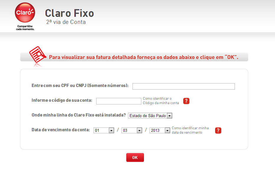 Claro Fixo Como Tirar Segunda Via da Conta e Como Imprimir Boleto Bancário Pela Internet