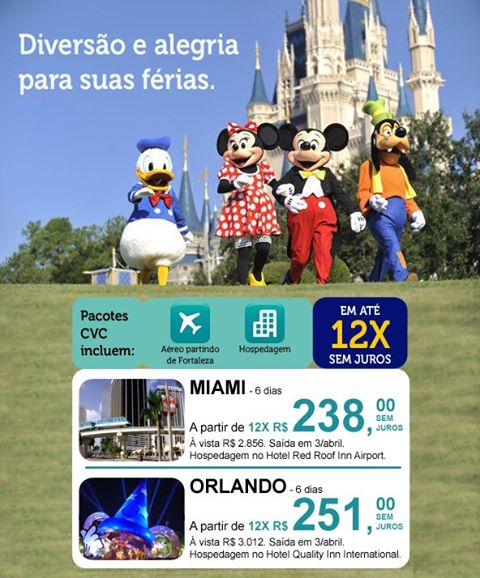 Pacotes de Viagem Para Orlando 2013 – Pacotes CVC, Consulta de Preços