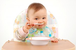 eating baby girl