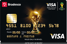 Cartão de Crédito Visa Internacional  Bradesco Copa do Mundo 2024  – Como Solicitar