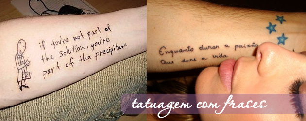 Frases Para Tatuagem – ver Modelos e Dicas