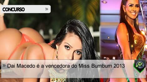 Ver Fotos de Dai Macedo Vencedora do Concurso Miss Bumbum 2013 – Vídeos