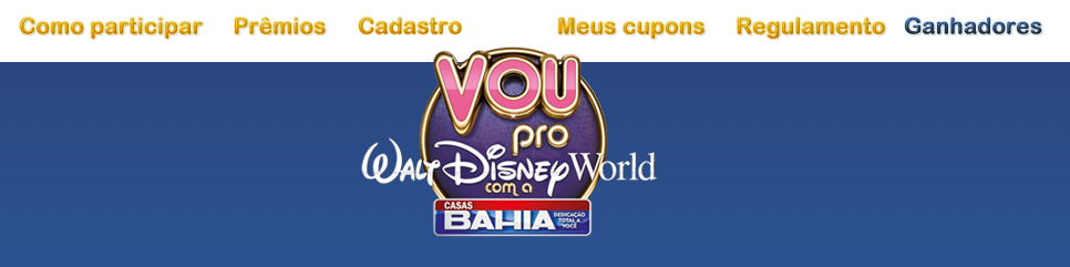 Promoção Casas Bahia “Vou Pro Walt Disney World Com a Casas Bahia” – Participar