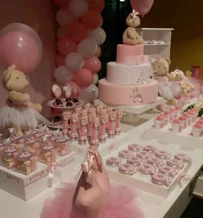 Decoração Festa de Aniversário Infantil Tema Ursa Bailarina –  Fotos e Contratar Serviços de Buffet
