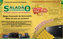 Promoção “Seu Carrinho Vale Ouro” Supermercado Saladão – Como Participar, Prêmios