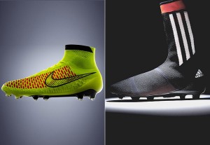 Lançamento de Chuteiras Cano Alto Nike e Adidas 2014 –  