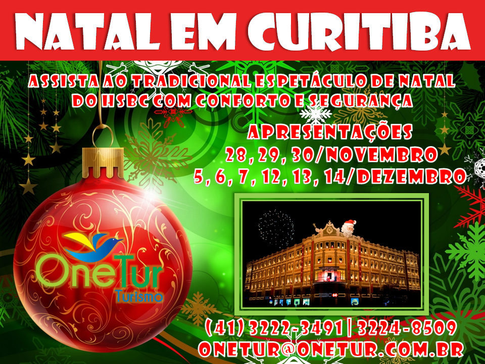 Natal de Luz em Curitiba PR 2023 – Comprar Pacotes de Viagens